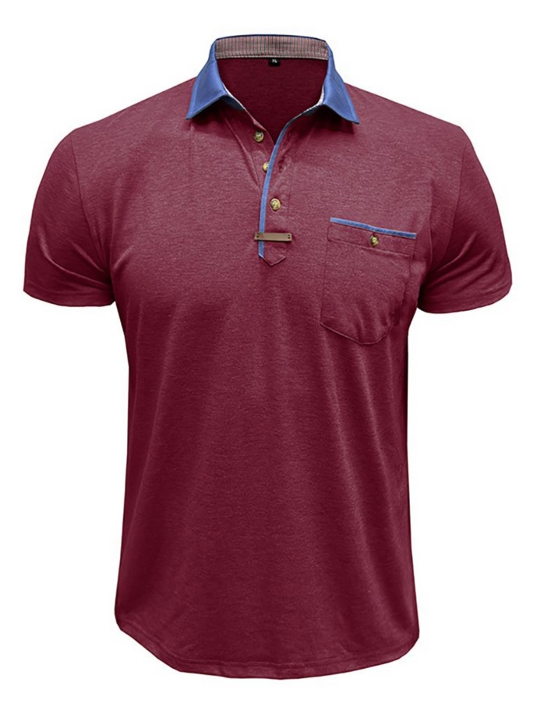 

StyleCast x Revolte Men Solid Polo Collar T-shirt, Maroon