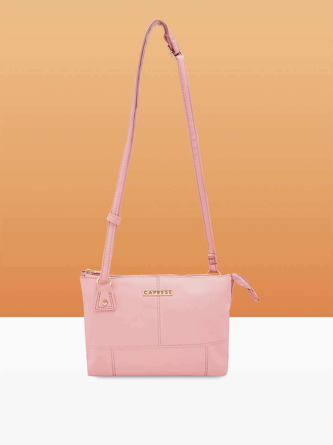 

Caprese Structured Sling Bag, Pink