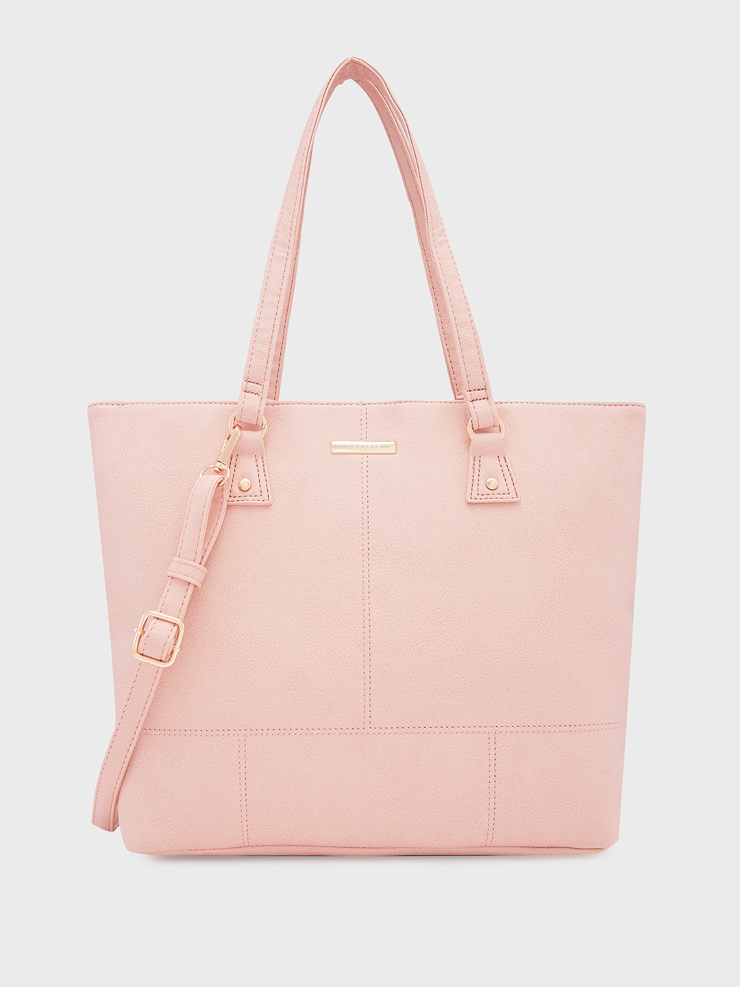 

Caprese Textured Structured Shoulder Bag, Pink