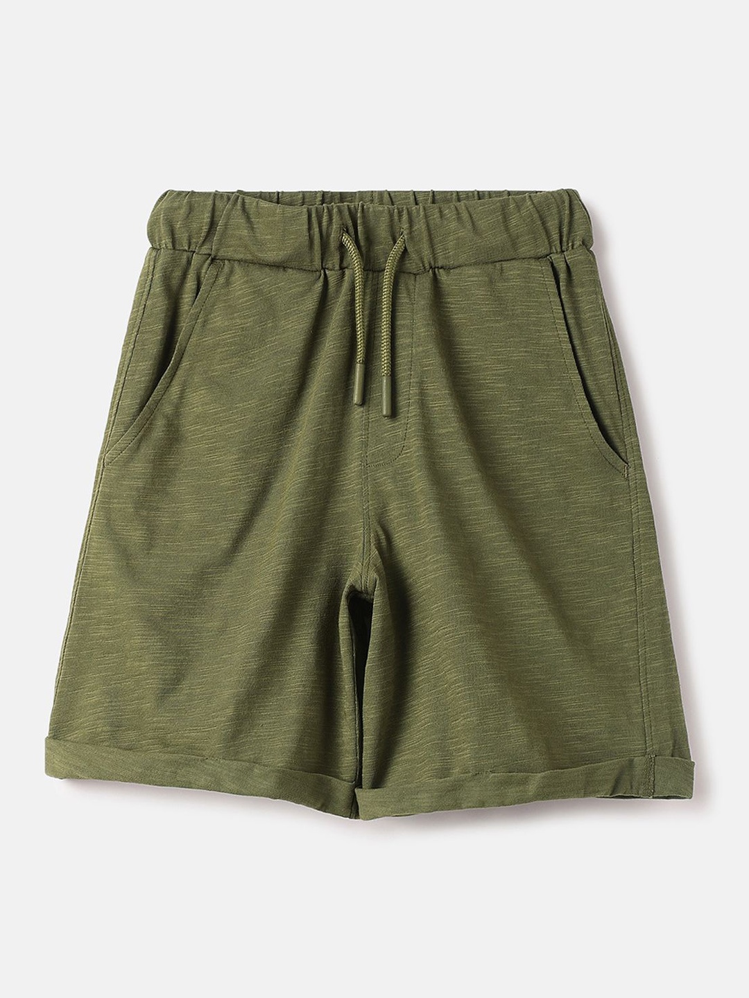 

United Colors of Benetton Boys Mid-Rise Shorts, Olive