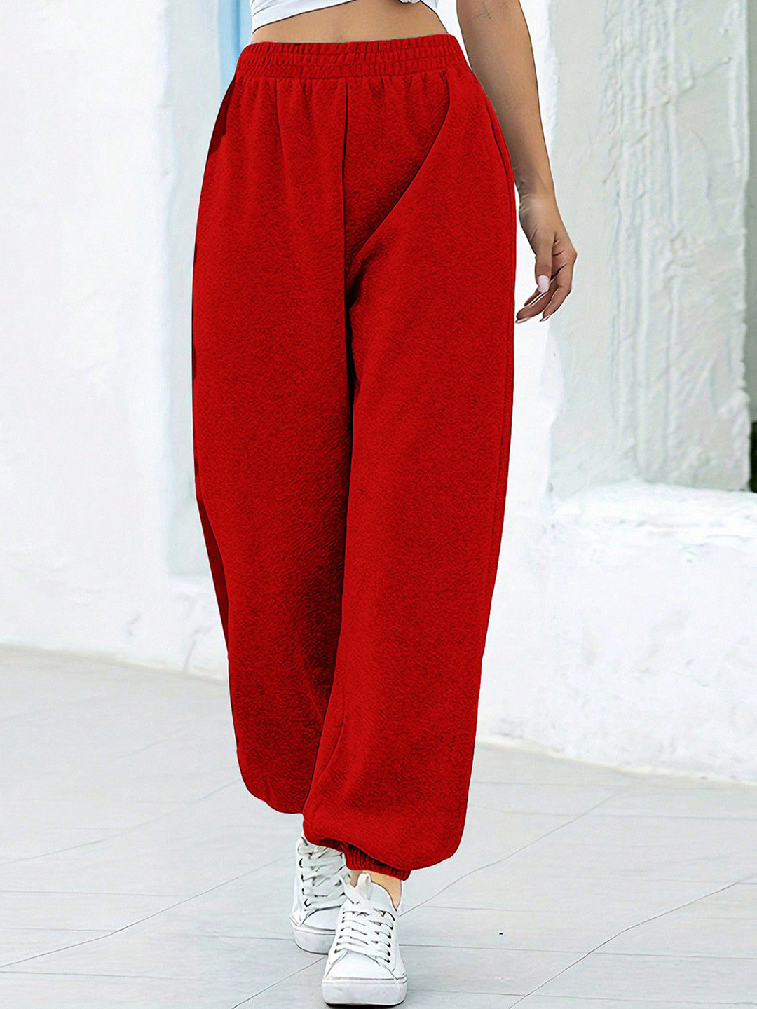 

KATECLO Women Relaxed Fit Joggers Trousers, Red