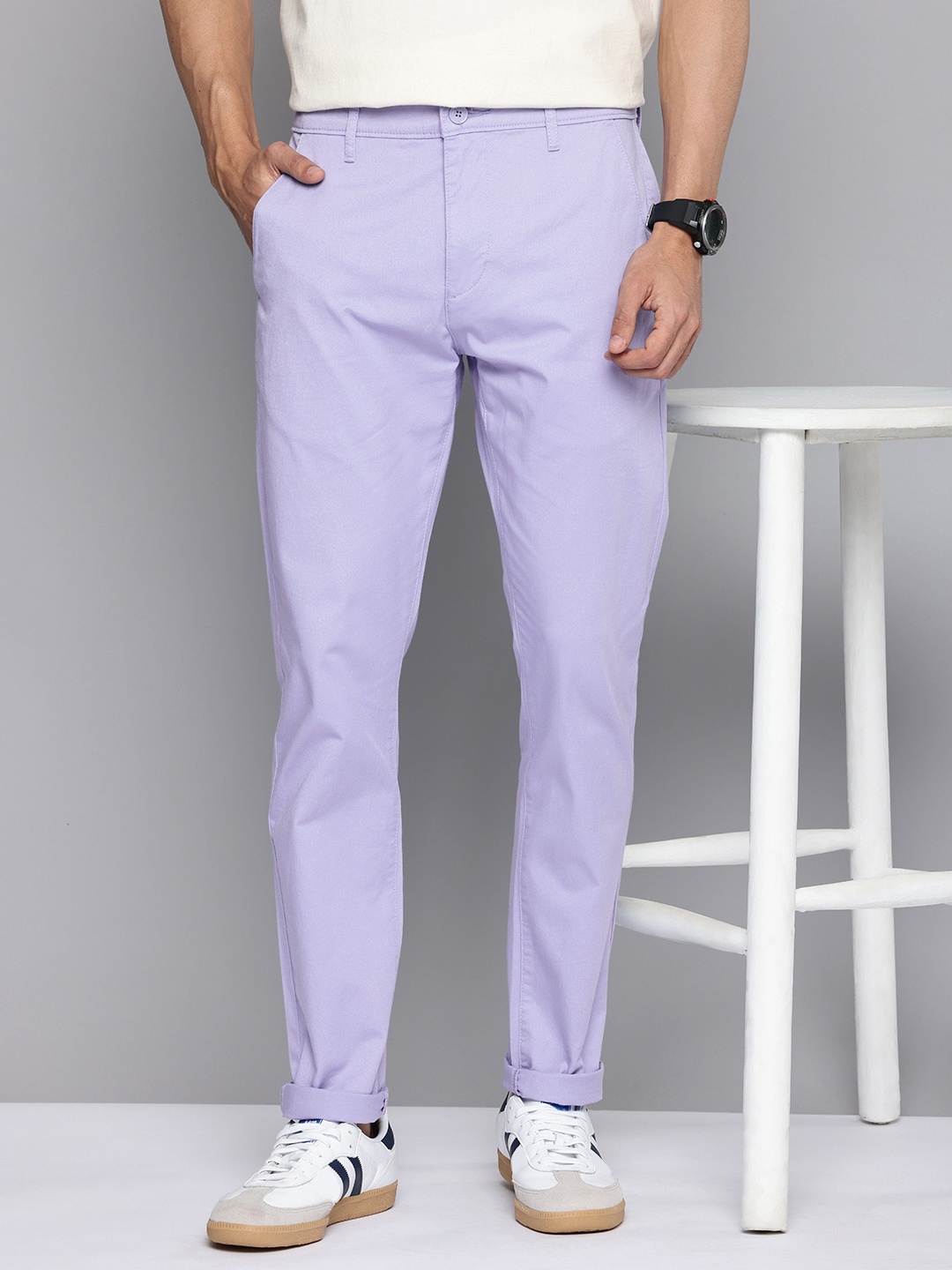 

Levis Men Slim Tapered Fit Chinos Trousers, Lavender