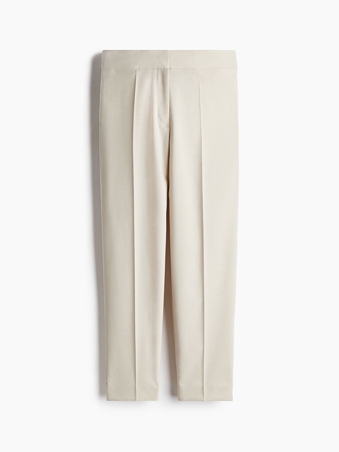 

H&M Ankle-Length Cigarette Trousers, Beige