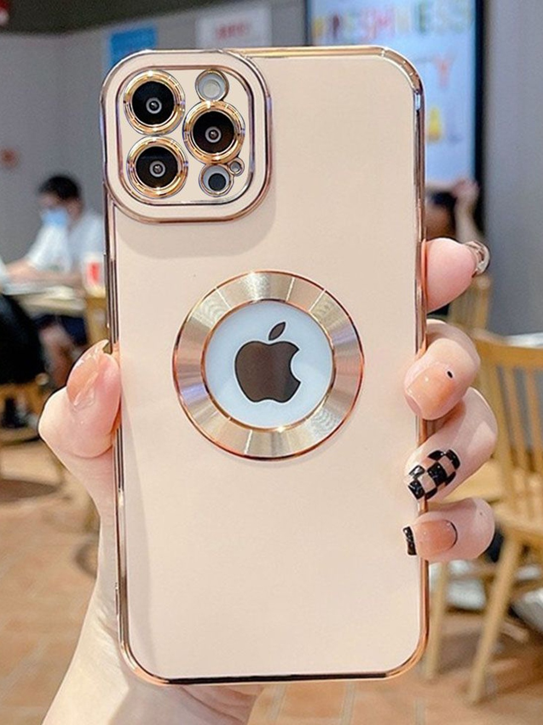 

Luxury Kase Soft Electroplated iPhone 14 Pro Back Case, Pink