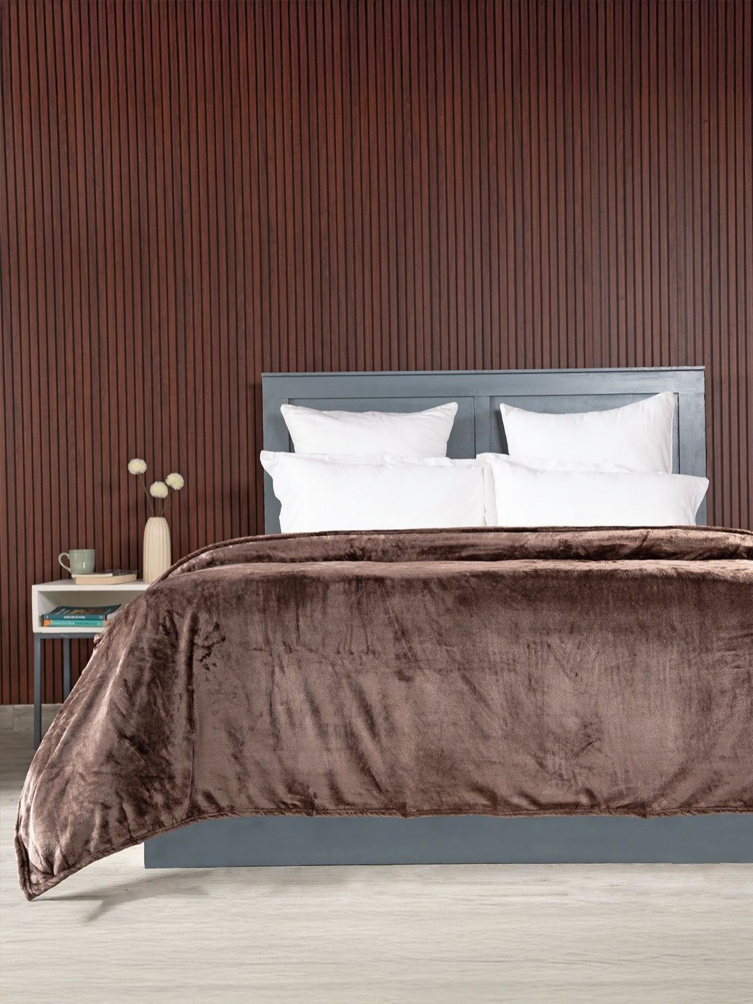 

MYTRIDENT Brown 290 GSM Double Bed Blanket