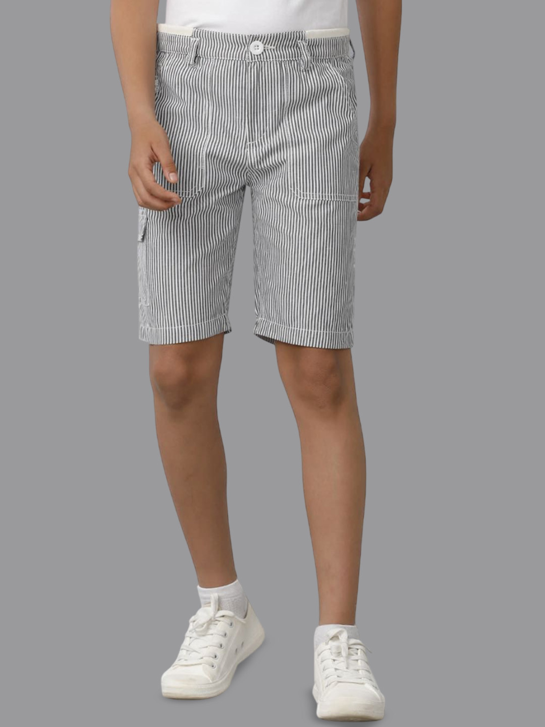 

UNDER FOURTEEN ONLY Boys Slim Fit Fashion Shorts, Black