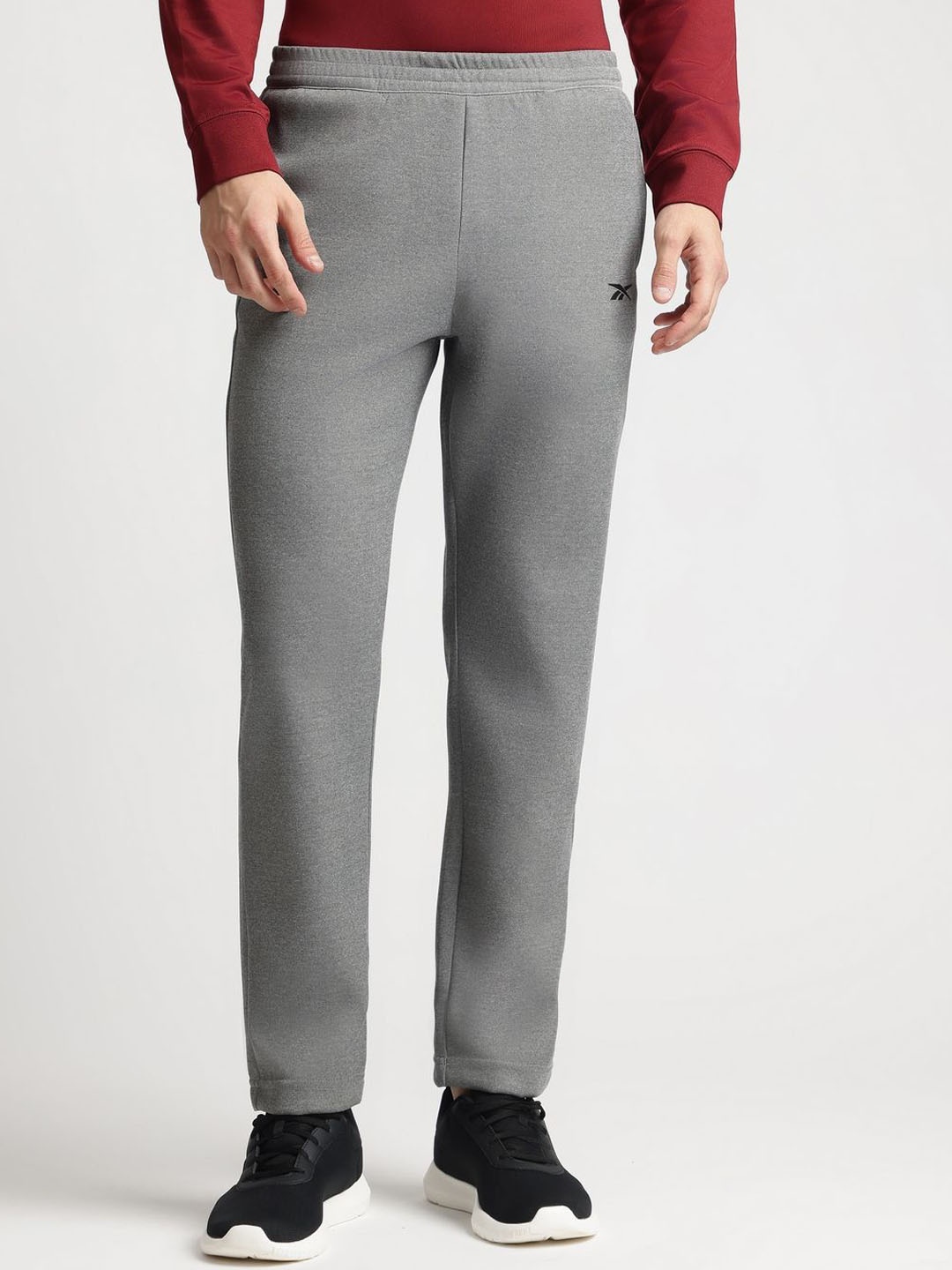 

Reebok Men Mid Rise Track Pants, Grey