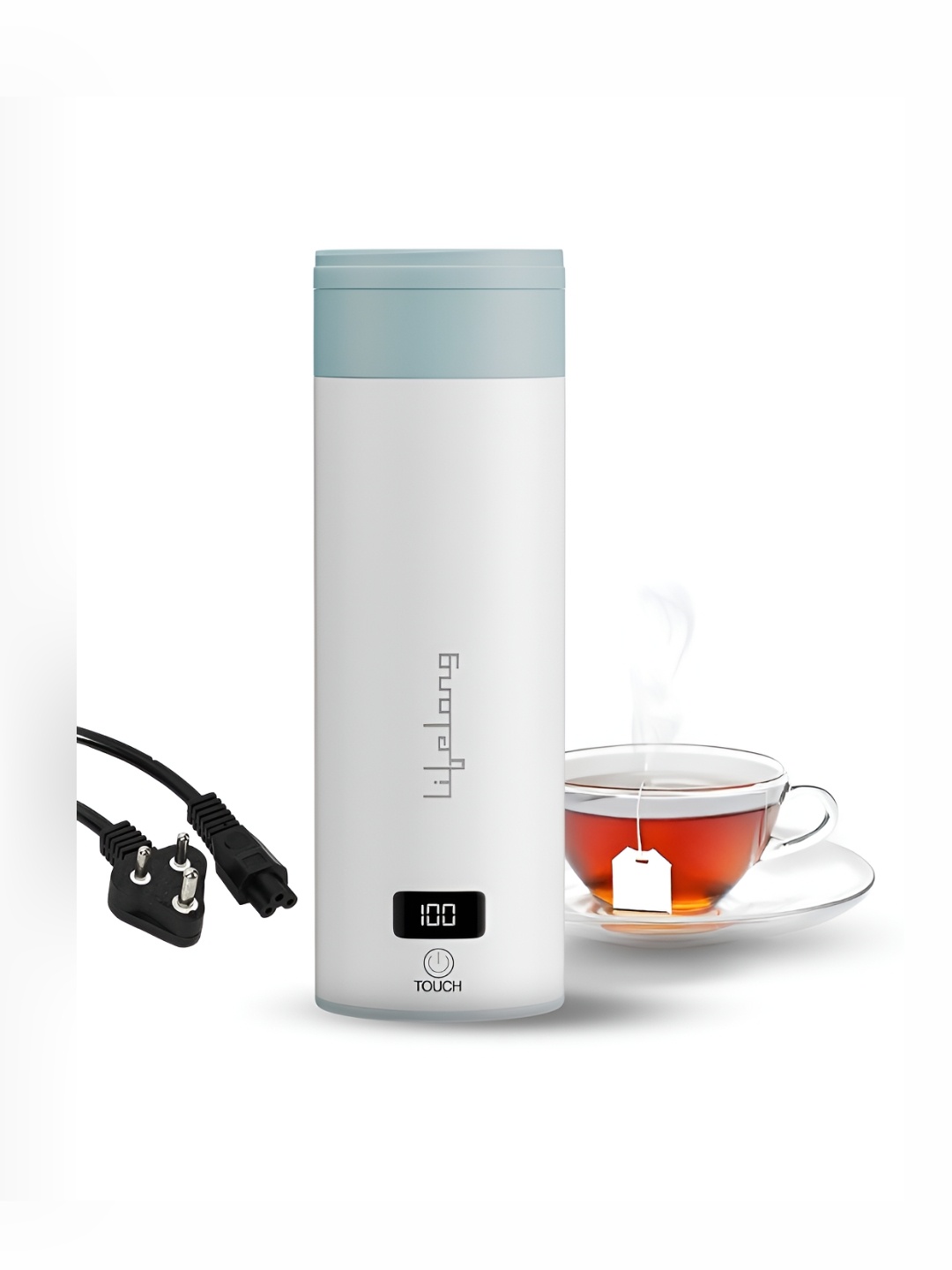 

Lifelong Blue 2-in-1 Portable Electric Kettle & Bottle for Travel 400 ML