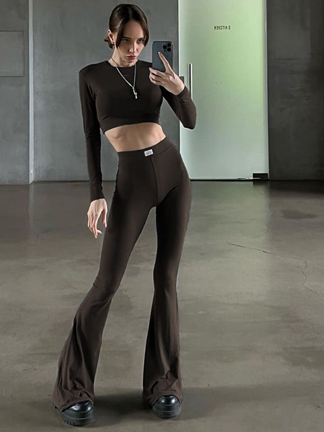 

StyleCast Black Round Neck Top With Trouser