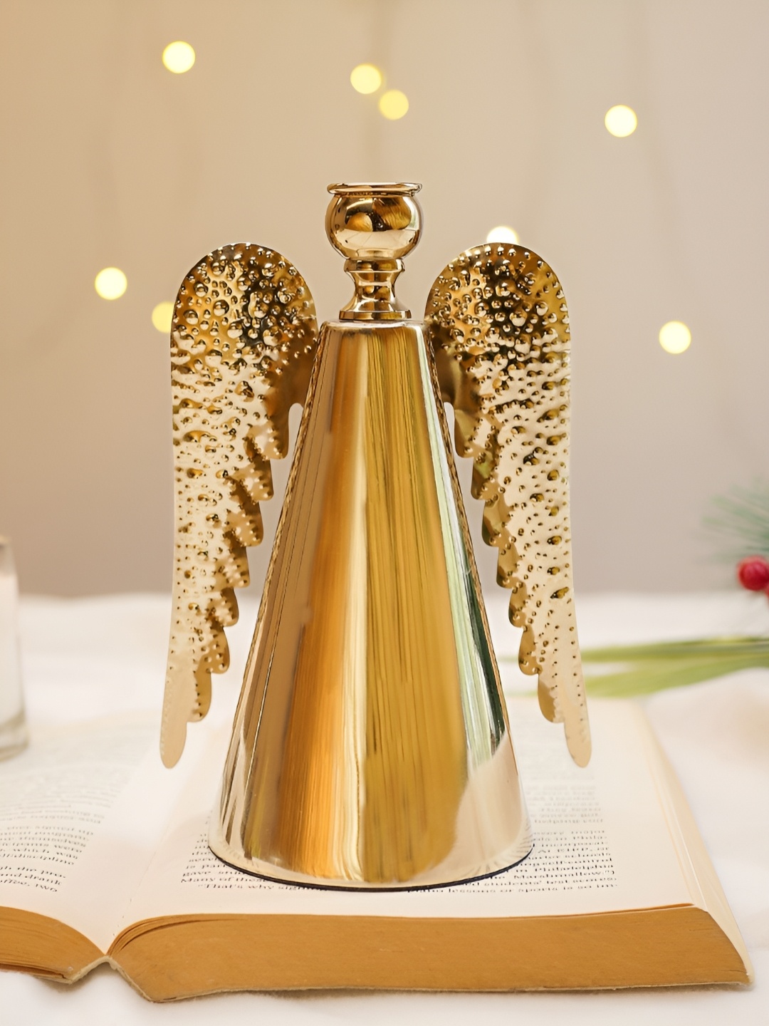 

BEHOMA Gold-Toned METAL Angel Showpiece