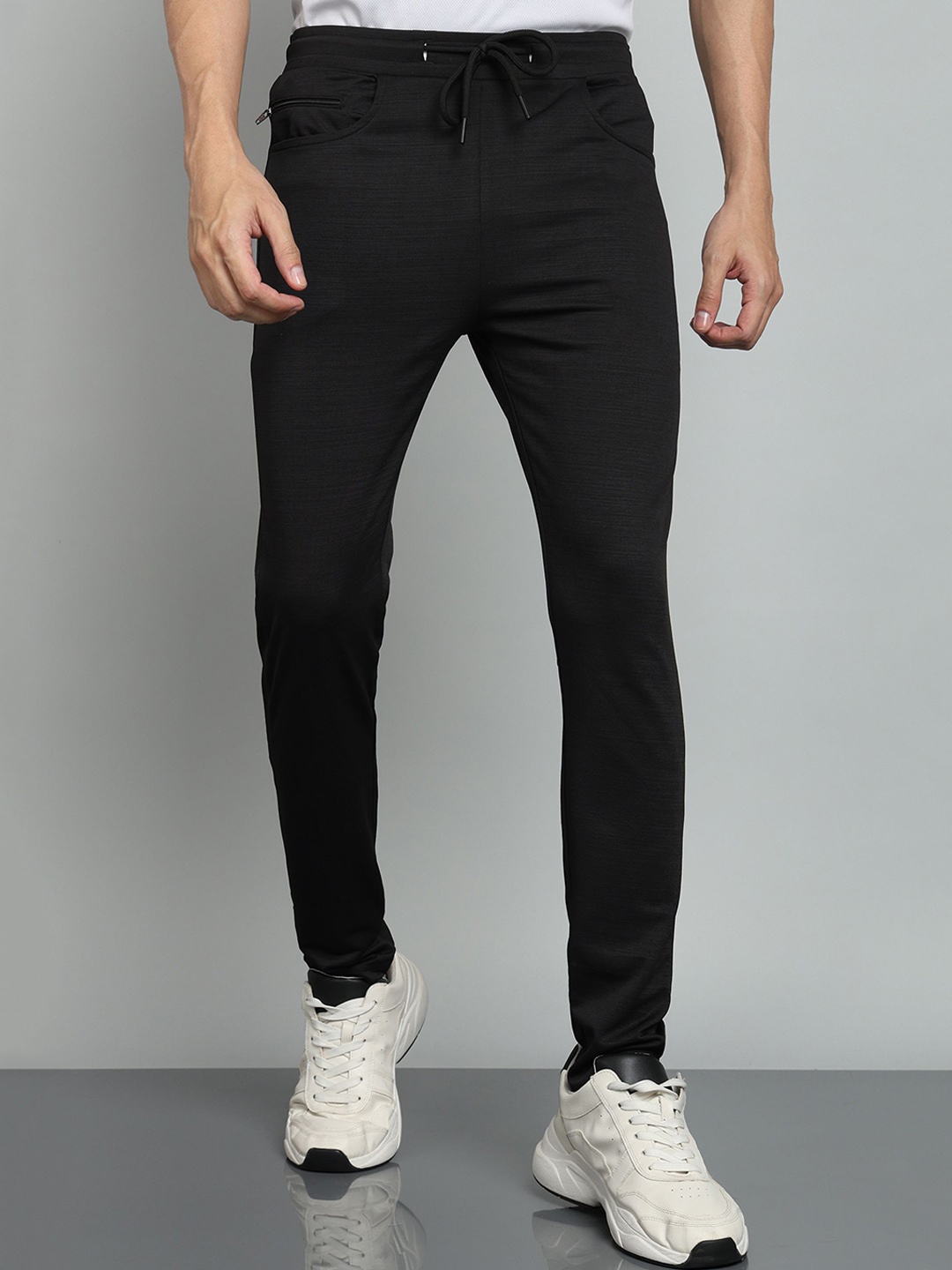 

Moda Rapido Men Slim Fit Stretchable Track Pants, Black