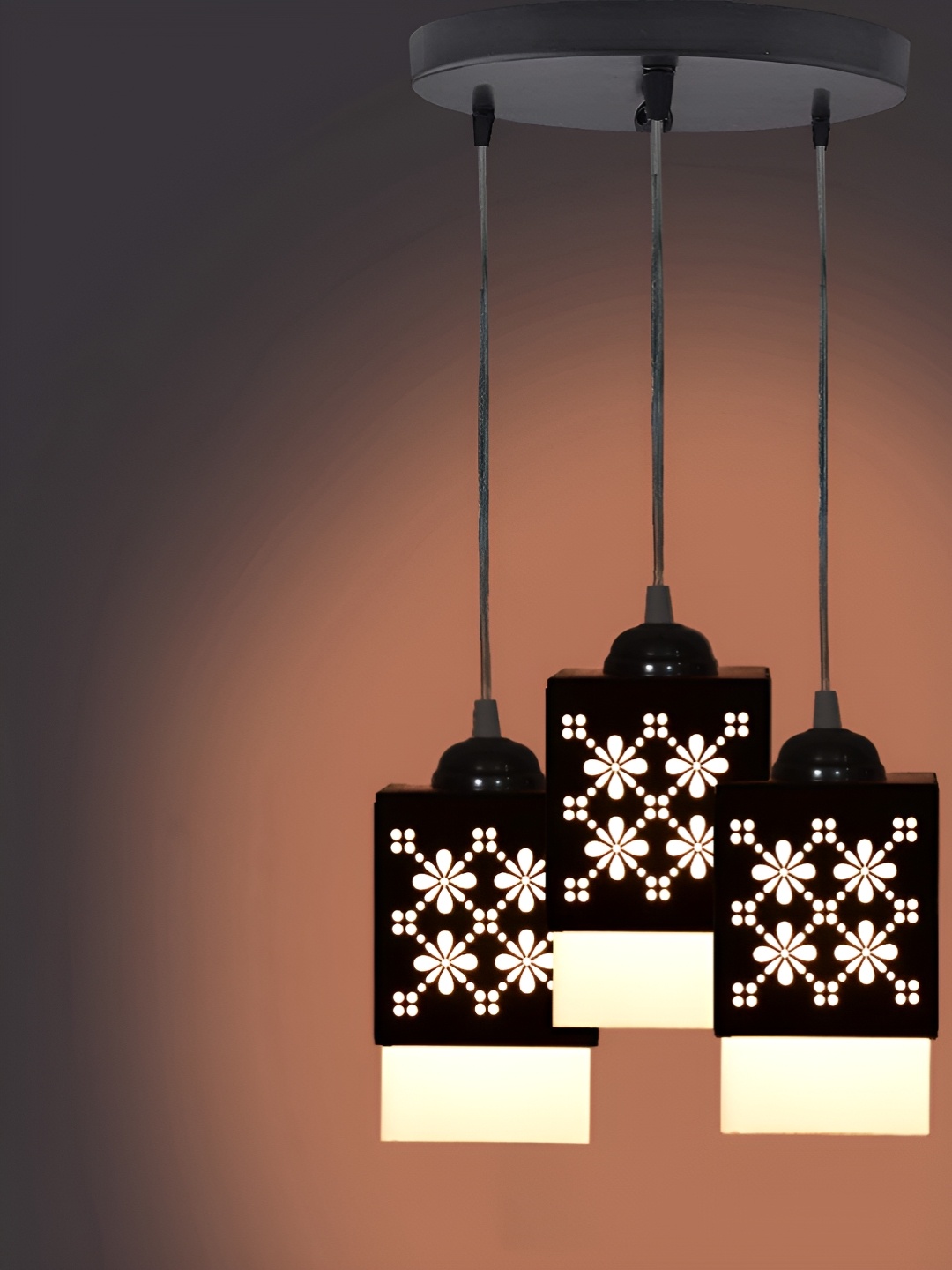 

Gojeeva Black and White Wooden Textured Square Shaped Contemporary Wall Lamp