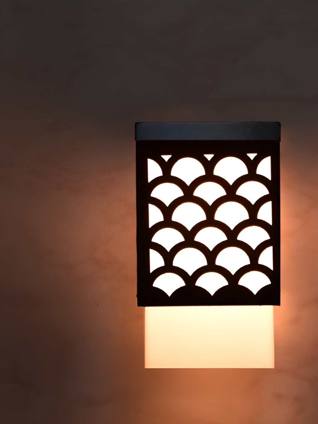 

Gojeeva Black & White Wooden Textured Square Shaped Ceiling Lamps