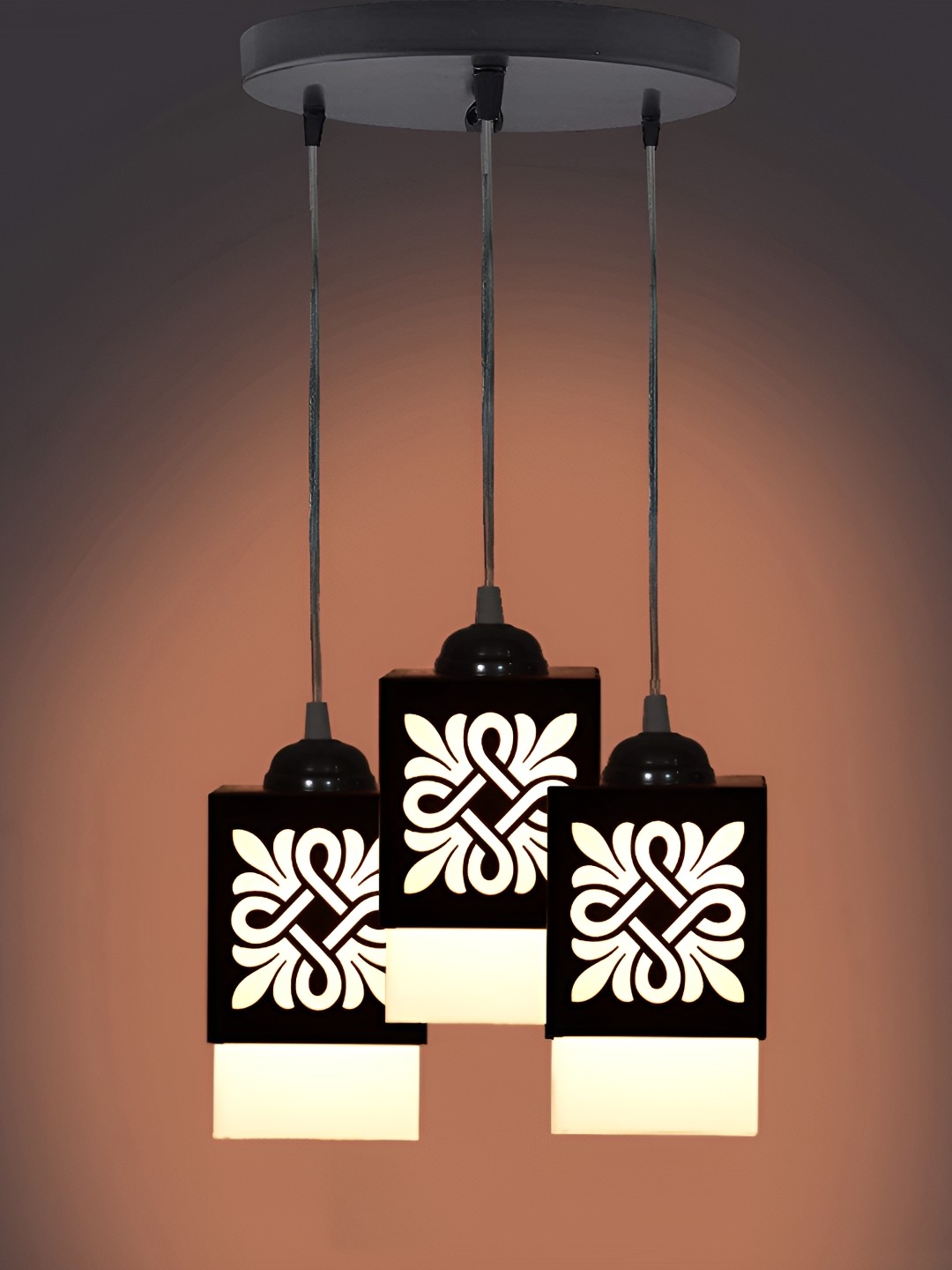 

Gojeeva Black and White Wooden Textured Square Shaped Contemporary Wall Lamp