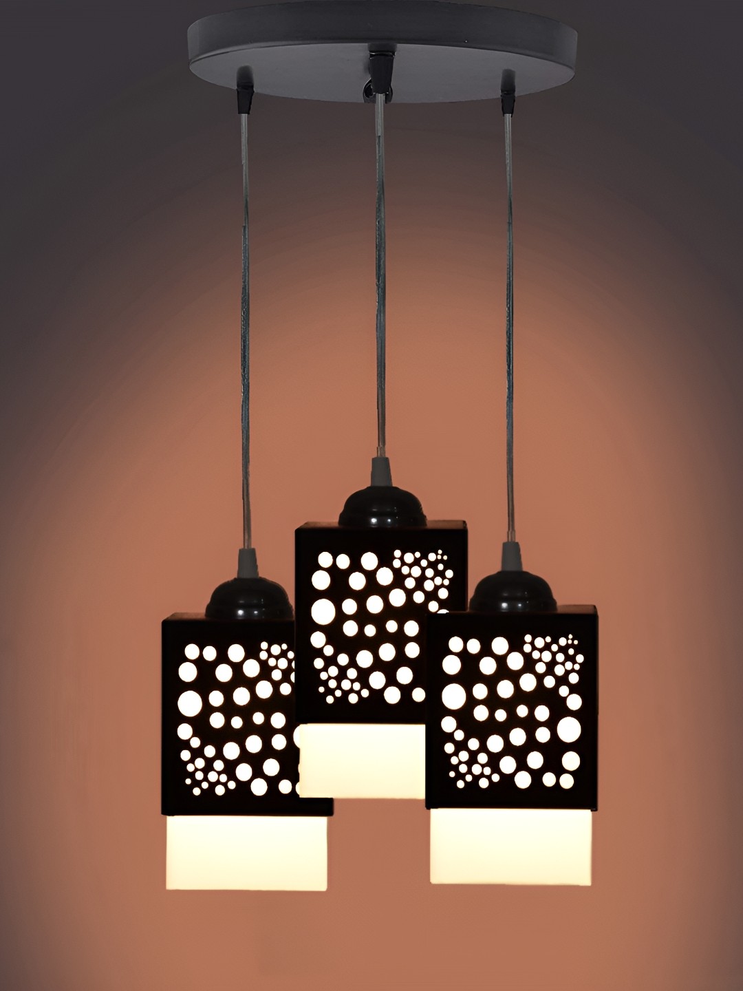 

Gojeeva Black and White Wooden Textured Square Shaped Contemporary Wall Lamp