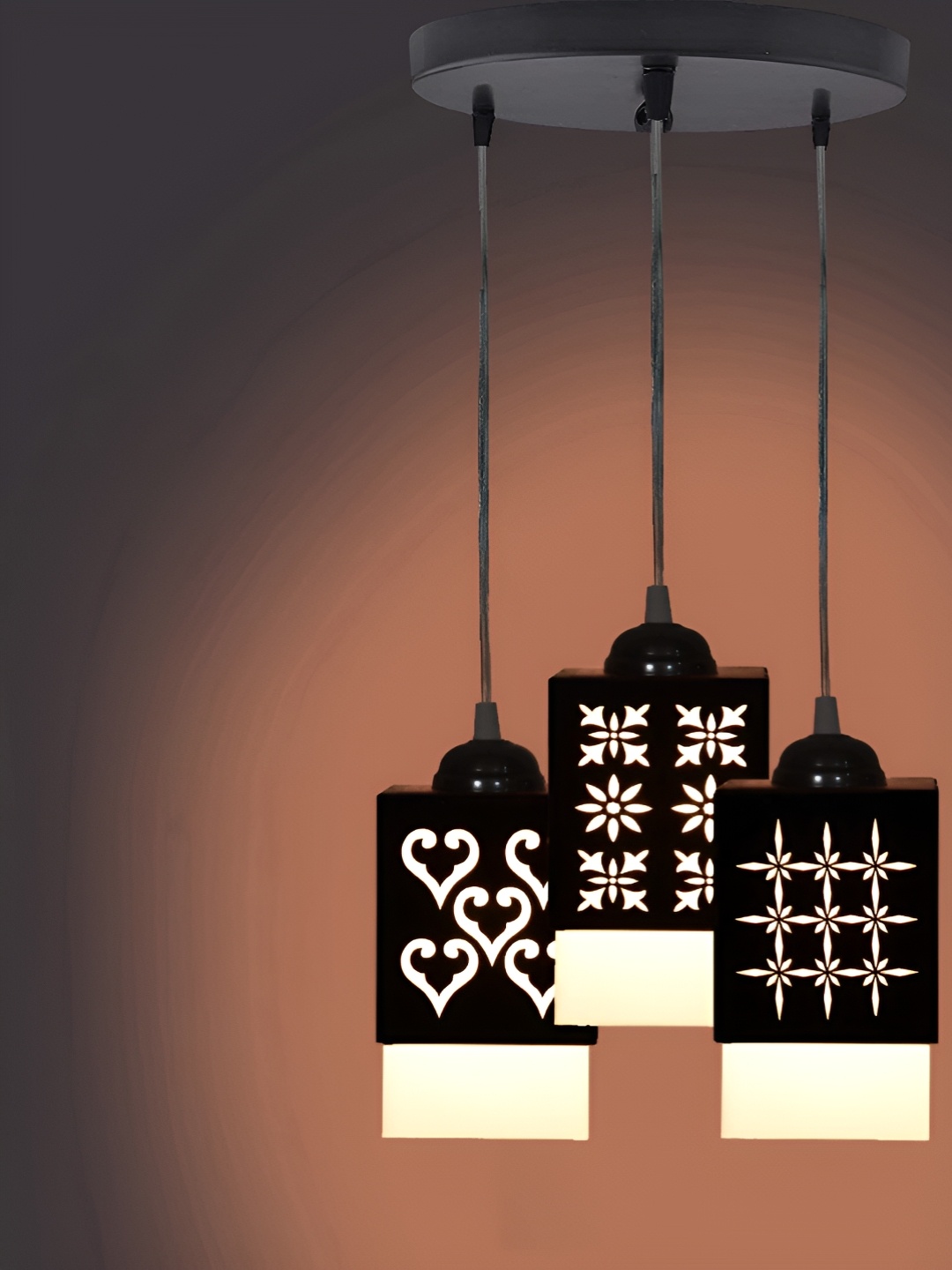 

Gojeeva Black and White Wooden Textured Square Shaped Contemporary Wall Lamp