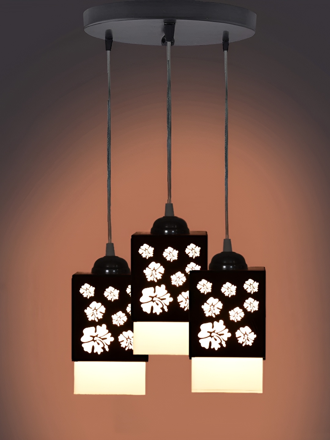 

Gojeeva Black and White Wooden Textured Square Shaped Contemporary Wall Lamp
