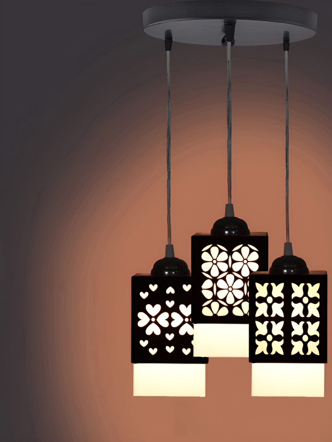 

Gojeeva Black and White Wooden Textured Square Shaped Contemporary Wall Lamp