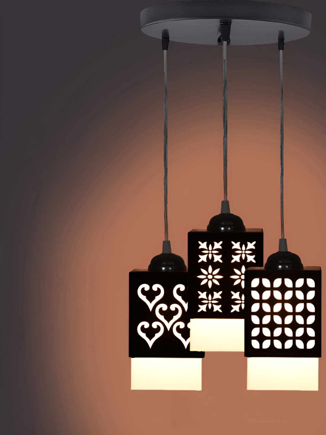 

Gojeeva Black and White Wooden Textured Square Shaped Contemporary Wall Lamp