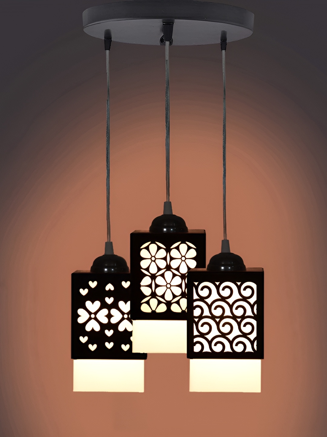 

Gojeeva Zup Black and White Wooden Textured Contemporary Square Shaped Wall Lamp