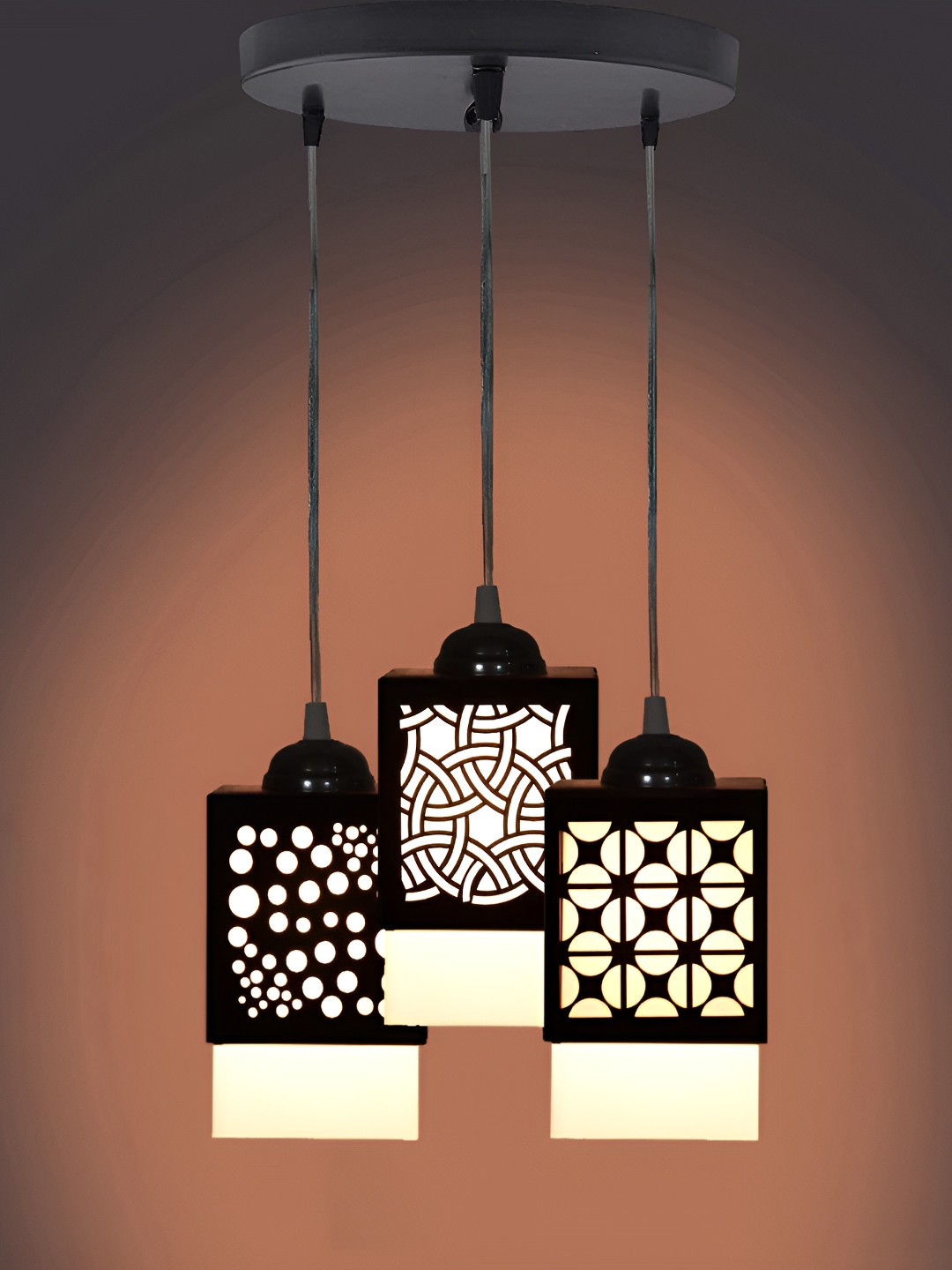 

Gojeeva Black and White Wooden Textured Square Shaped Contemporary Wall Lamp