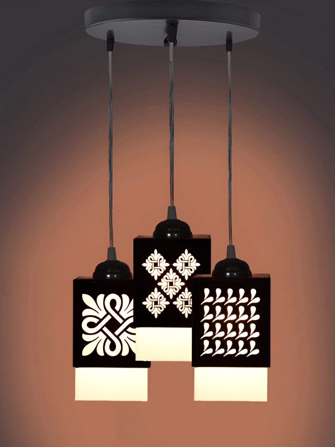 

Gojeeva Black and White Wooden Textured Square Shaped Contemporary Wall Lamp