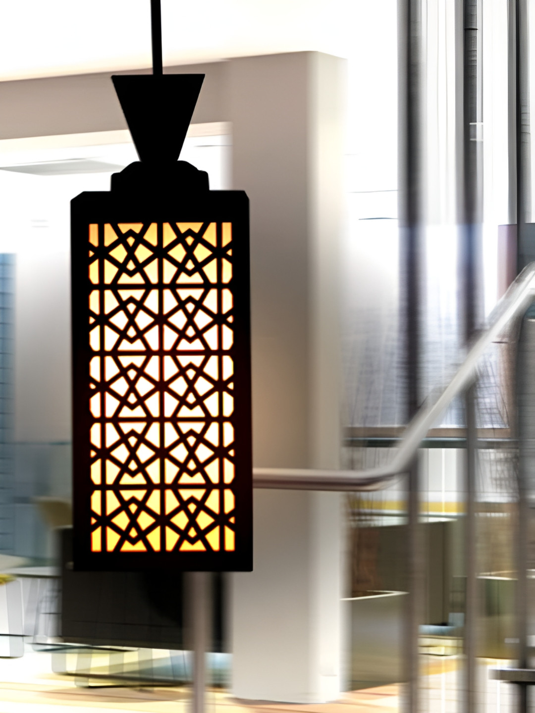 

Gojeeva Black and White Wooden Textured Rectangle Shaped Contemporary Wall Lamp