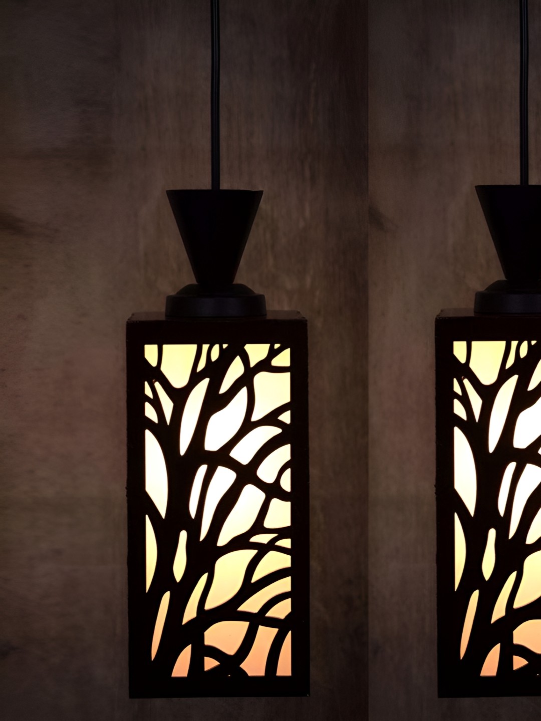 

Gojeeva Black & White 2 Pieces Textured Contemporary Ceiling Lamp
