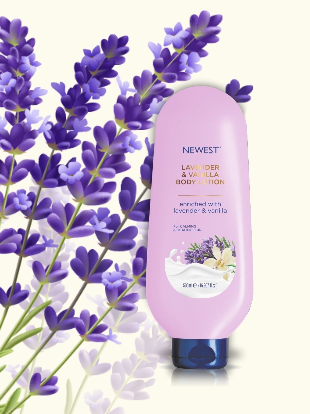 

NEWEST Lavender & Vanilla Long Lasting & Nourishing Body Lotion - 500 ml