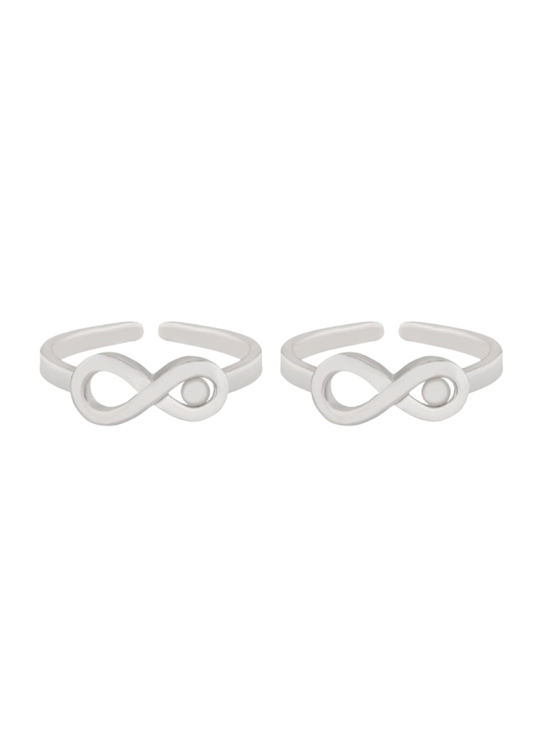 

925 Sterling Silver Infinity Adjustable Toe Ring