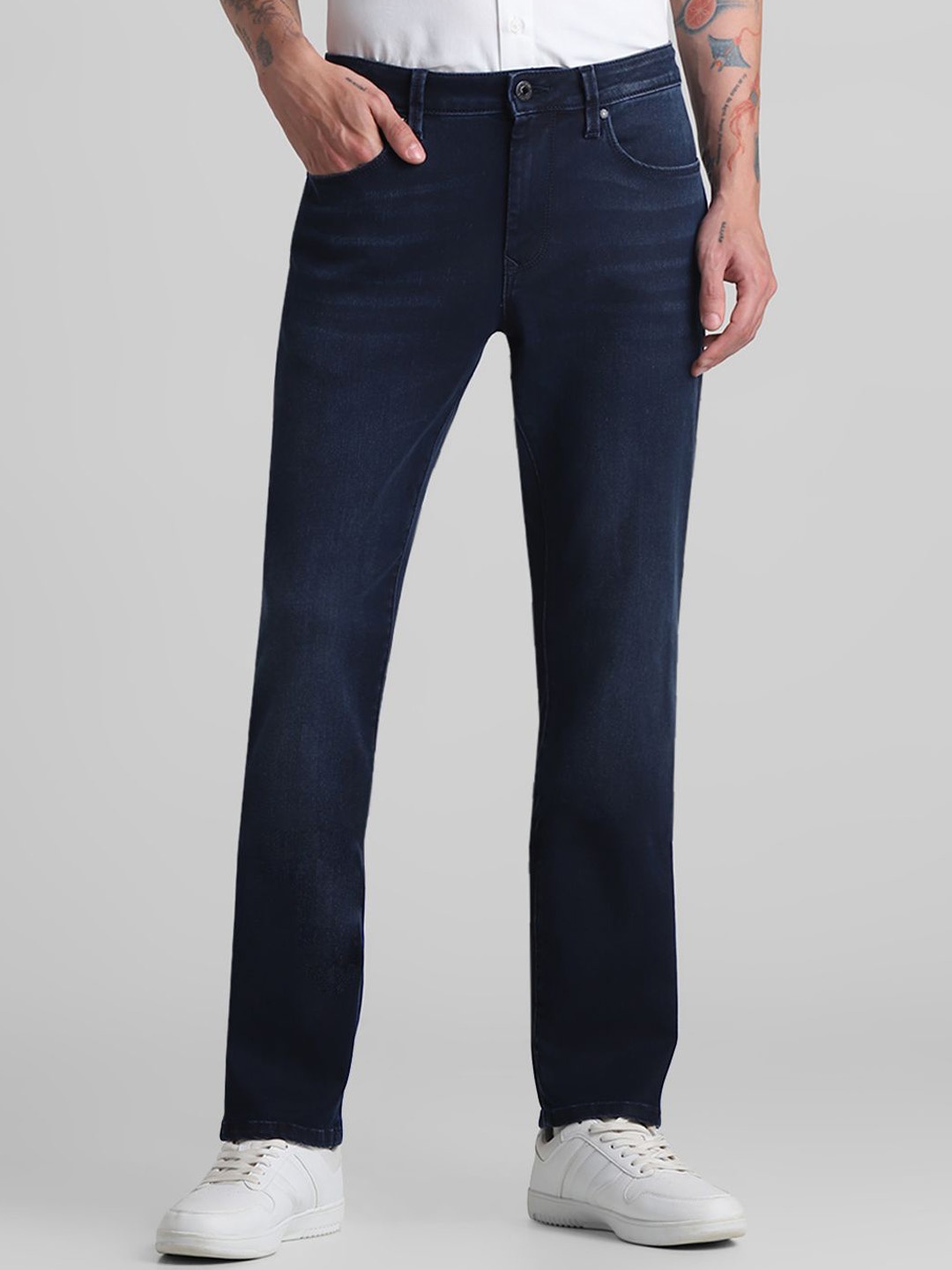 

Jack & Jones Men Clark Regular Fit Jeans, Blue