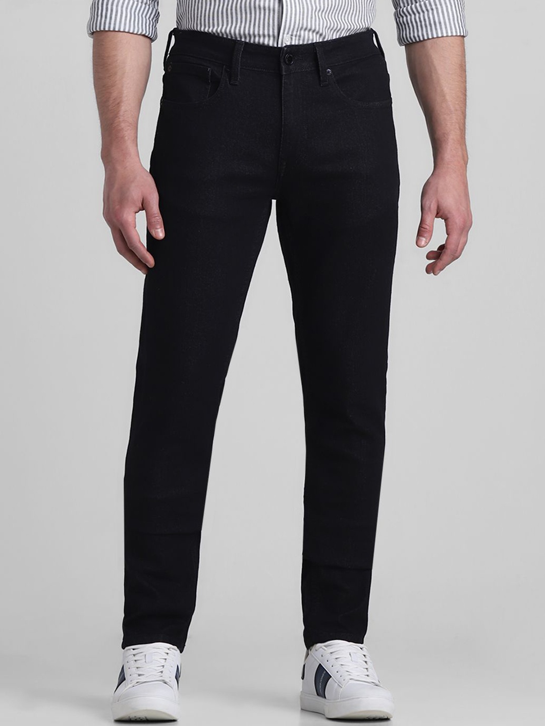 

Jack & Jones Men Ben Regular Fit Stretchable Jeans, Black