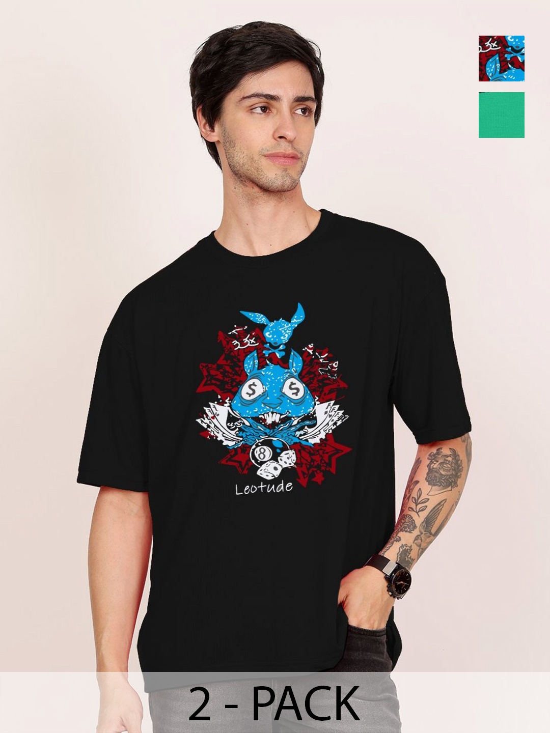 

Leotude Men Printed T-shirt, Na