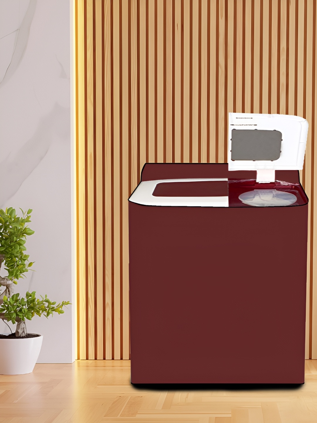 

KANUSHI INDUSTRIES Maroon Top Load Semi Automatic Washing Machine Cover