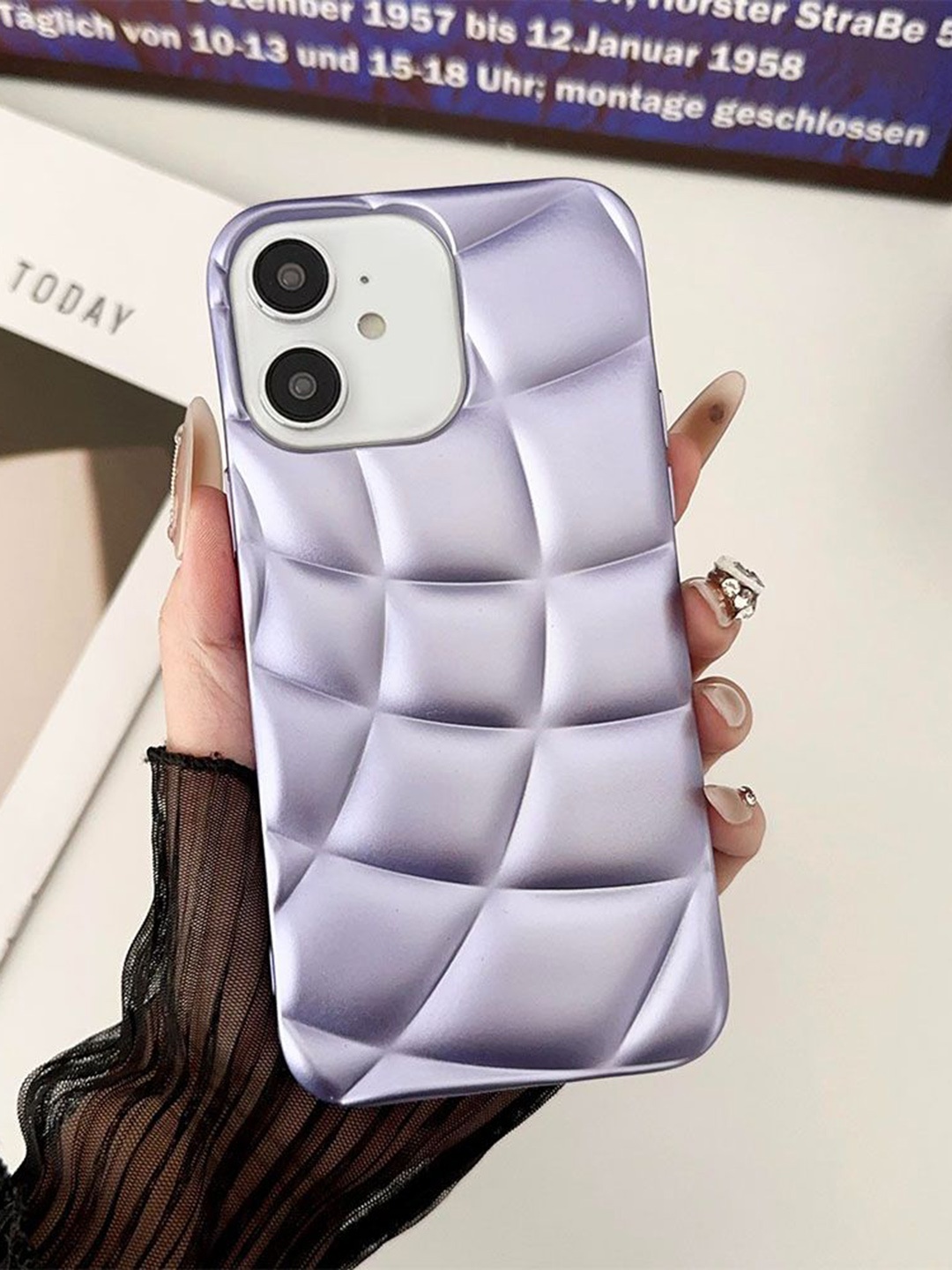 

Luxury Kase LK126 Spherical Hemisphere iPhone 11 Back Case, Lavender