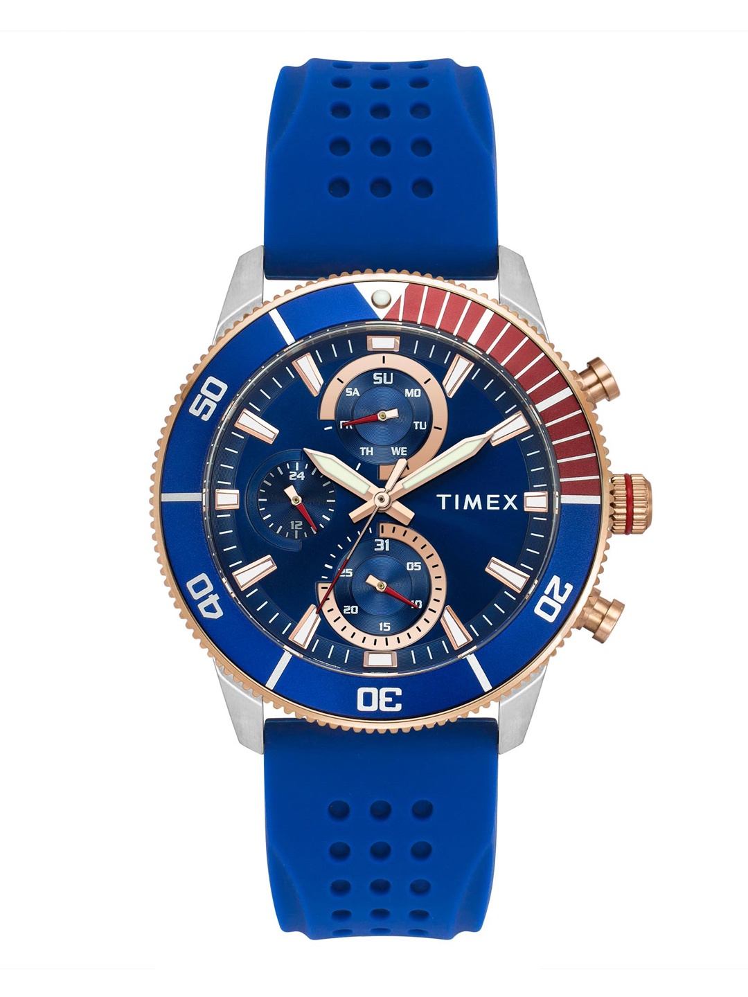 

Timex Men Analogue Multi Function Watch - TWEG272SMU01, Blue