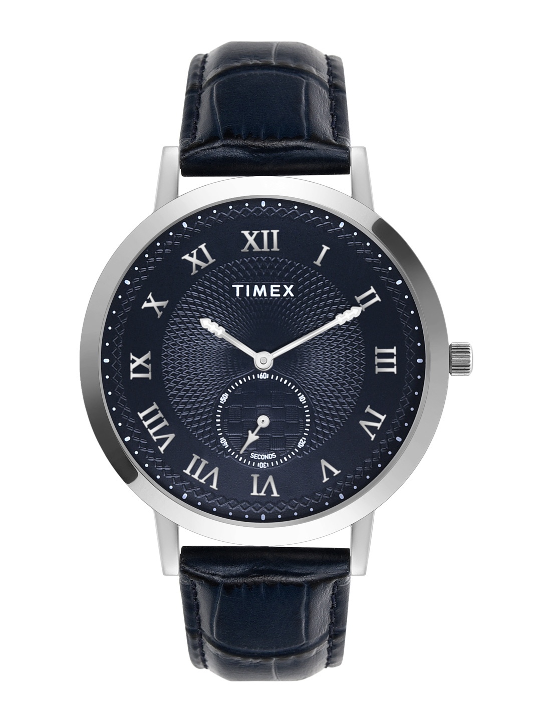 

Timex Men Analogue Leather Straps Watch - TWEG27500, Navy blue