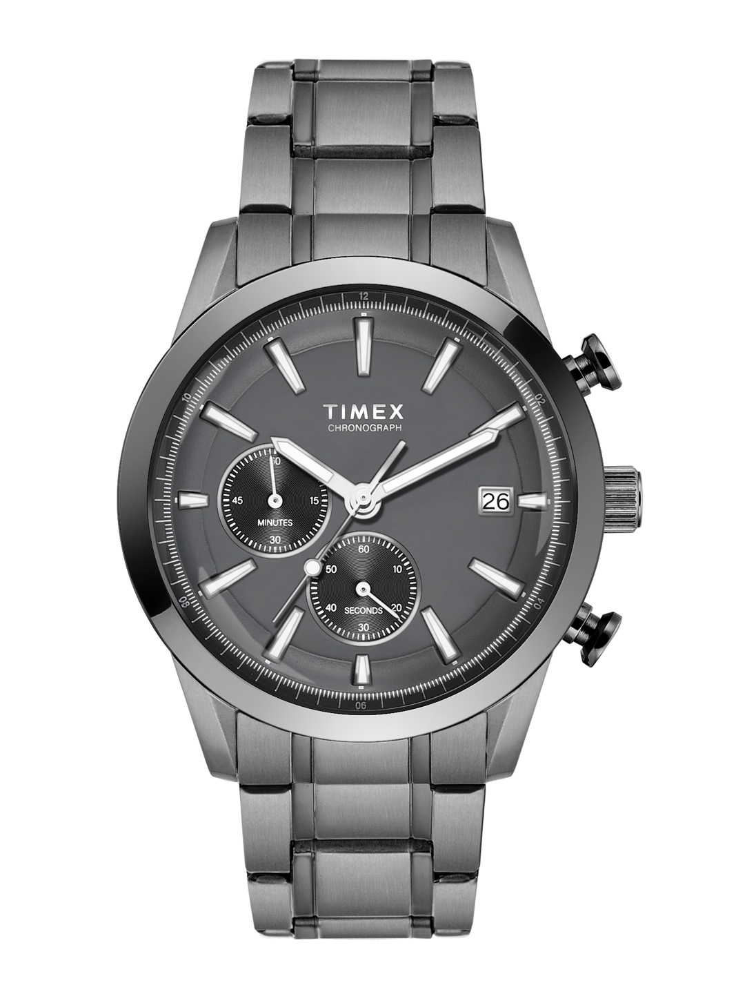 

Timex Men Analogue Multi Function Stainless Steel Watch - TWEG17613, Grey