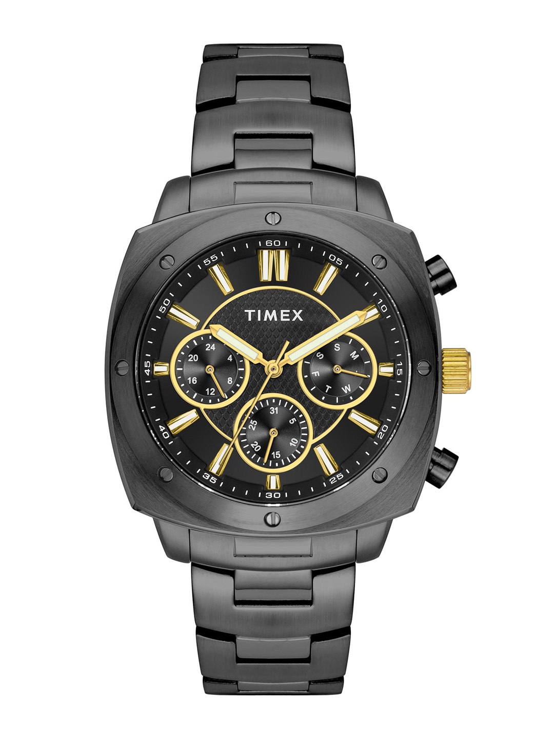 

Timex Men Bracelet Style Straps Analogue Multi Function Watch TWEG274SMU03, Black