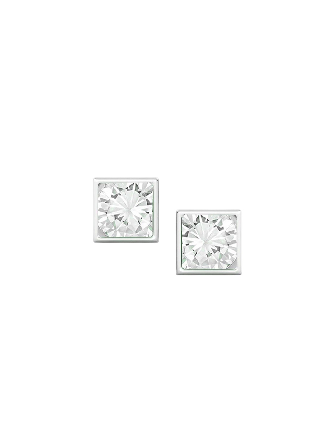 

De Flossy Silver 925 Sterling Square Shaped Studs