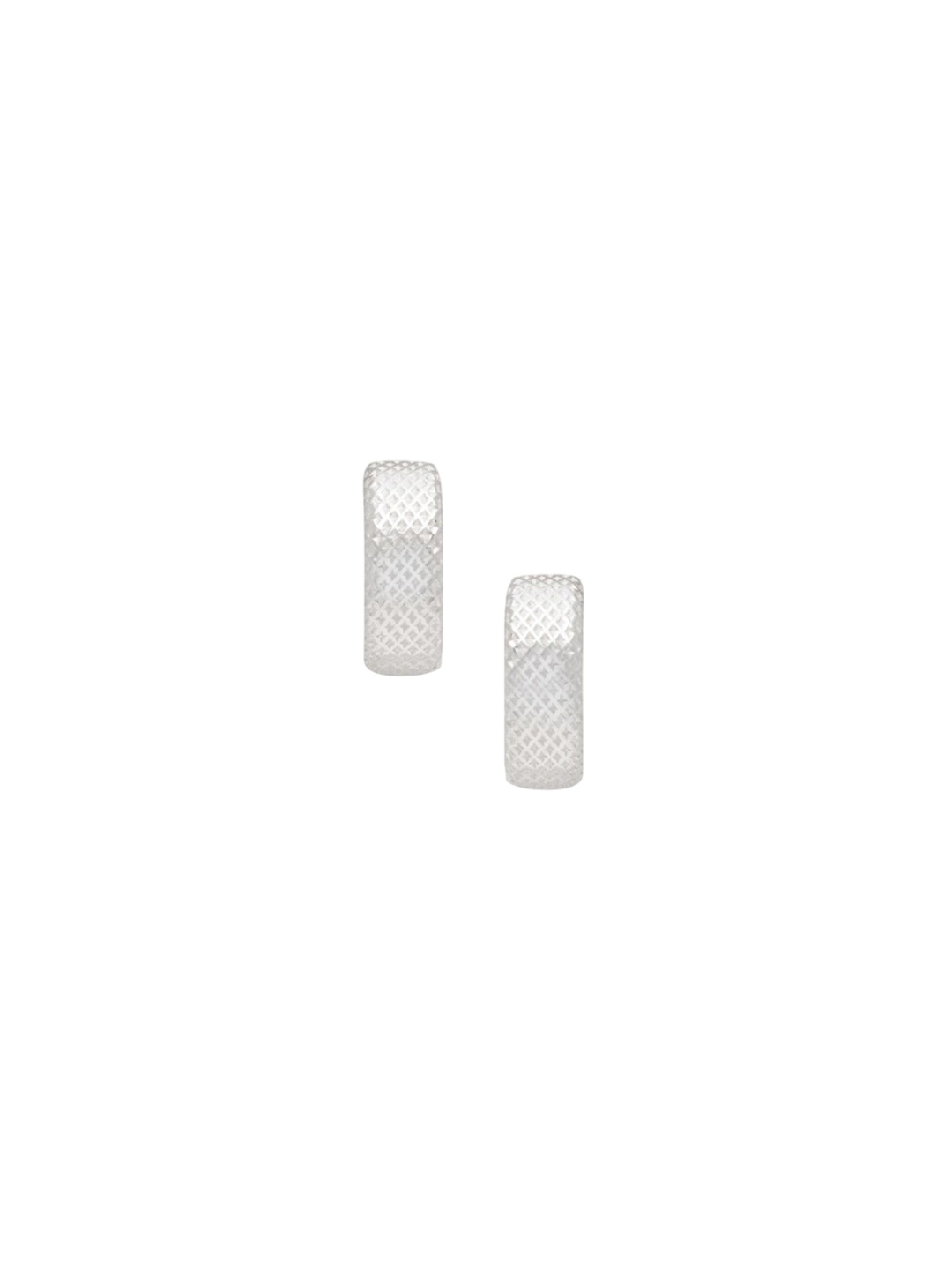 

De Flossy Silver 925 Sterling Circular Shaped Hoop Earrings
