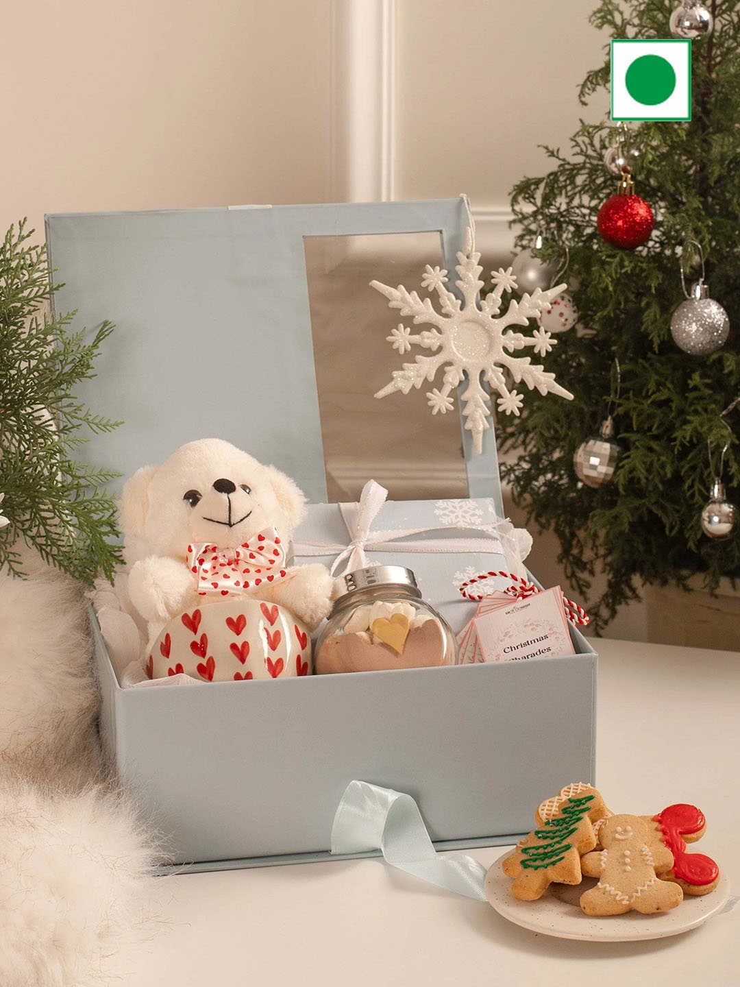 

The Knot Company Set Of 5 Kisses Under The Mistletoe Assorted Gift Set, Brown