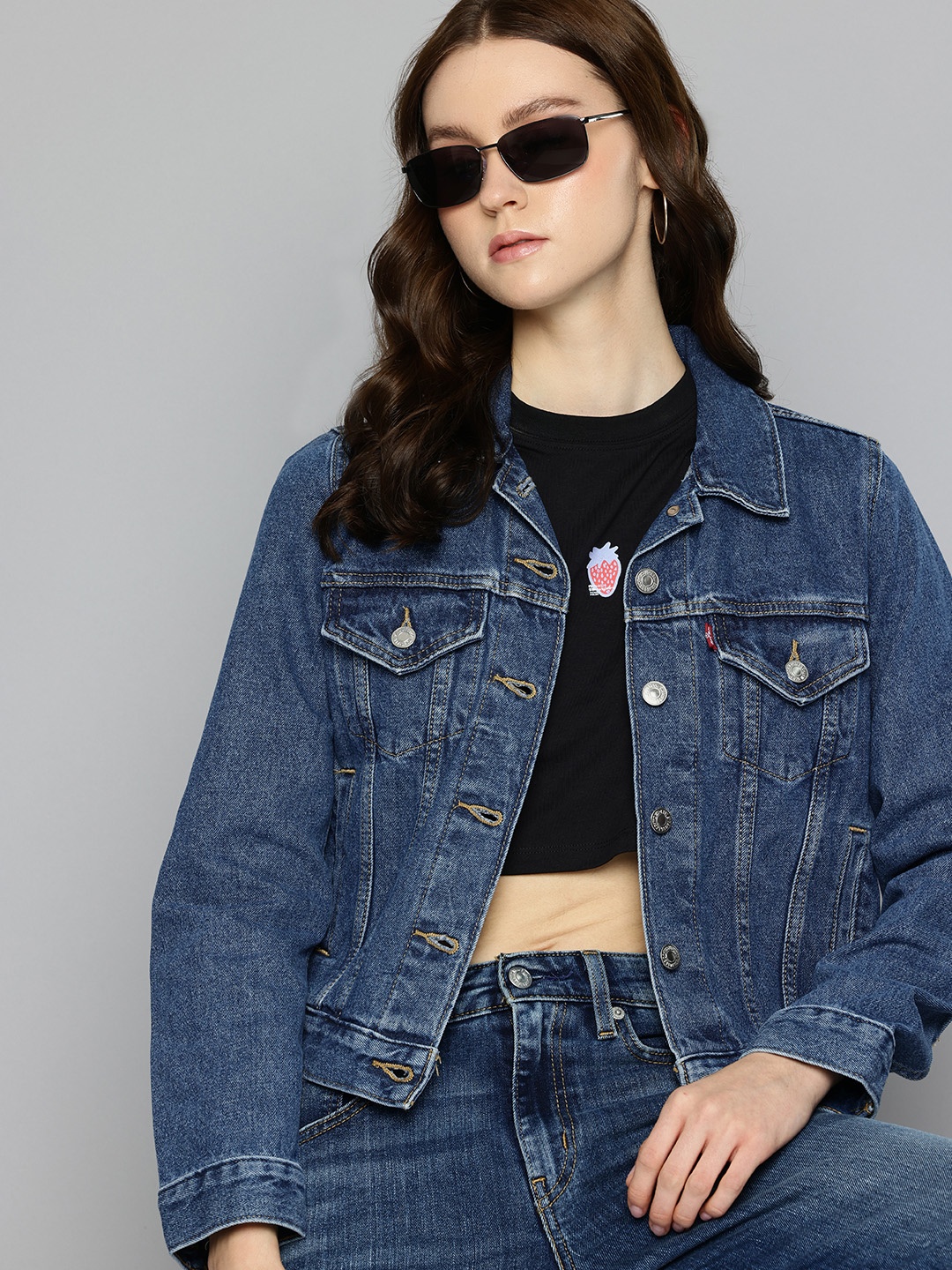 

Levis Pure Cotton Denim Jacket, Blue