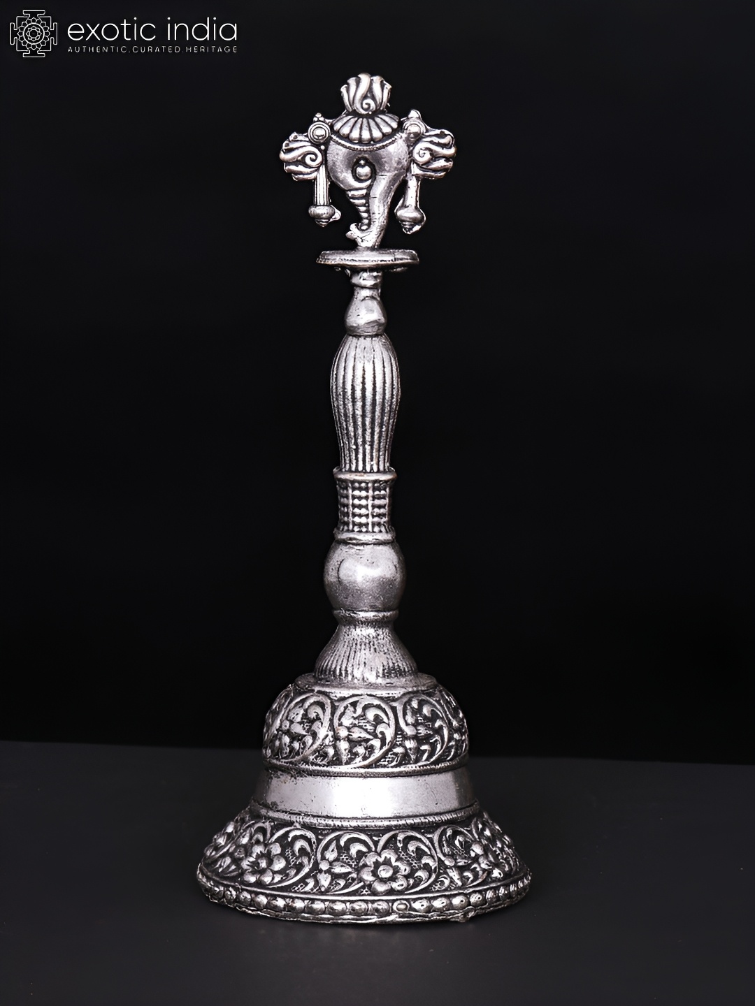 

Exotic India Silver-Toned Religious Figurine Showpiece