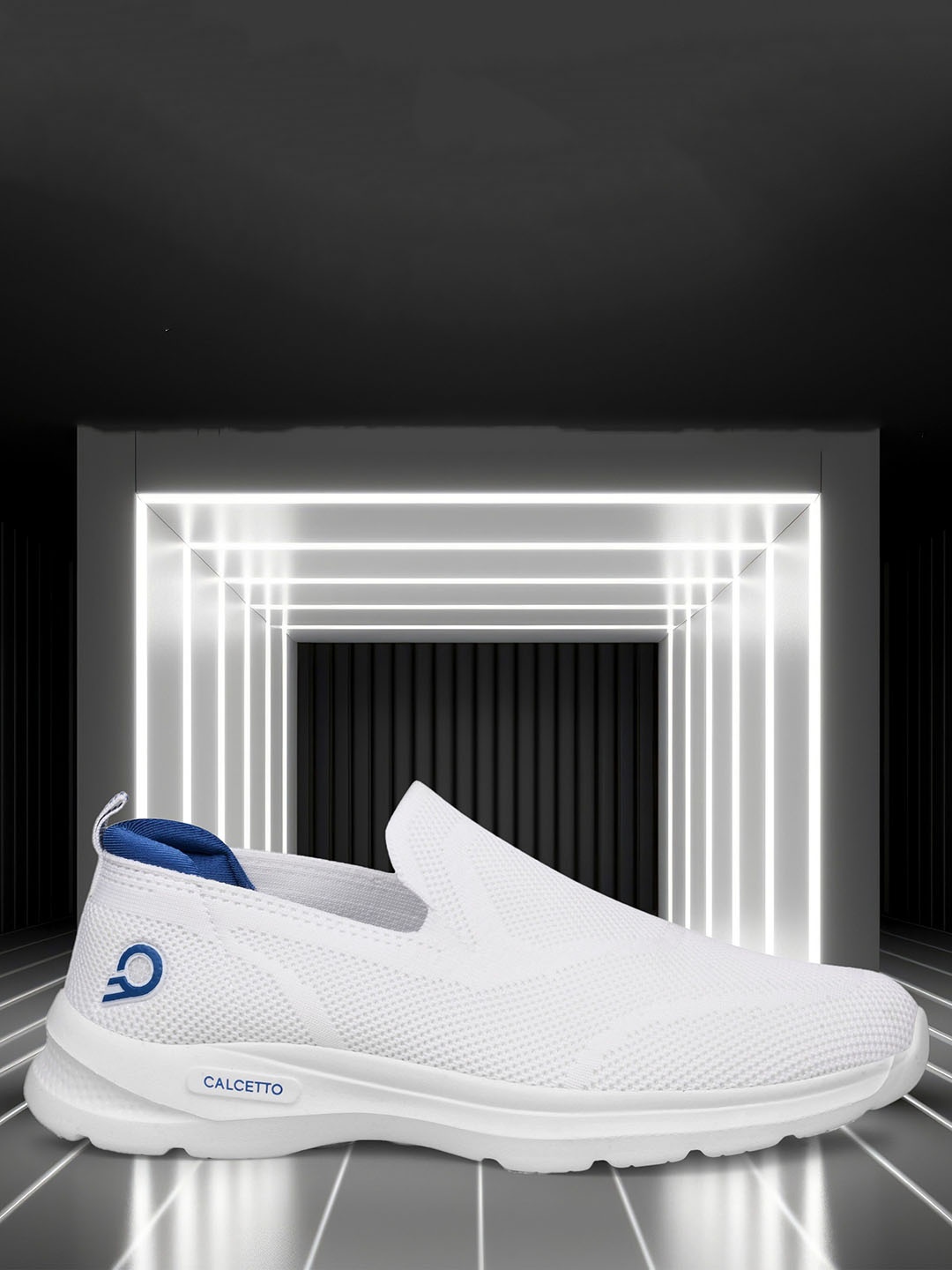 

Calcetto Men CLT-1010 Slip-On Sneakers, White