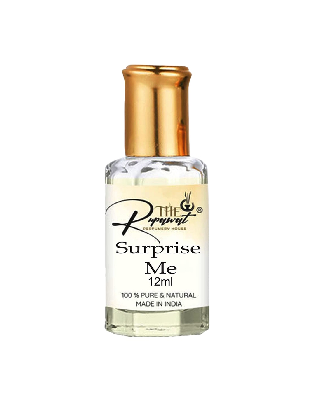 

THE RUPAWAT Perfumery House Surprise Me 100% Pure & Natural Alcohol-Free Attar - 12 ml, Transparent