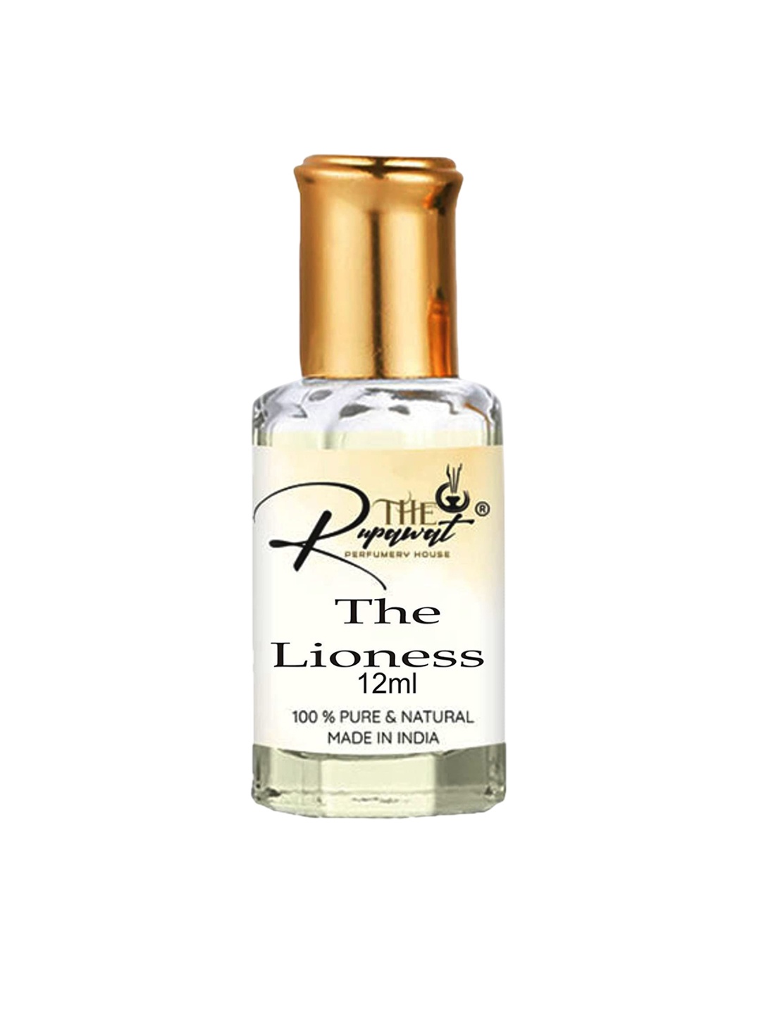 

THE RUPAWAT Perfumery House The Lioness 100% Pure & Natural Alcohol-Free Attar - 12 ml, Transparent