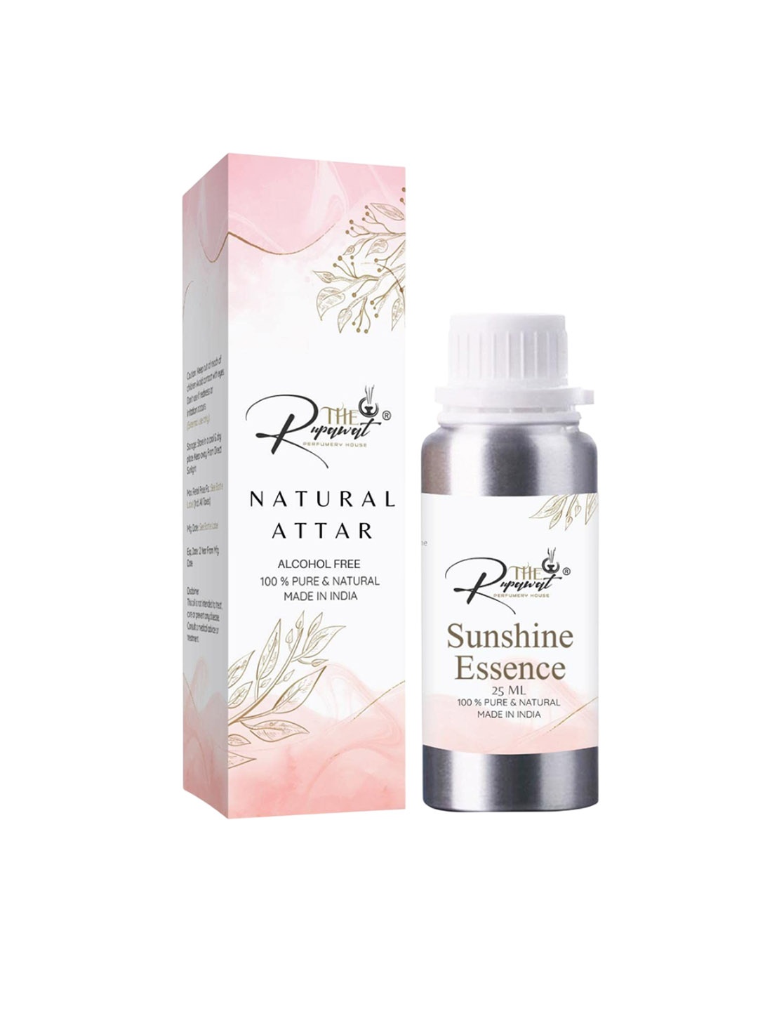 

THE RUPAWAT Perfumery House Sunshine Essence Natural & Alcohol Free Attar - 25 ml, Transparent