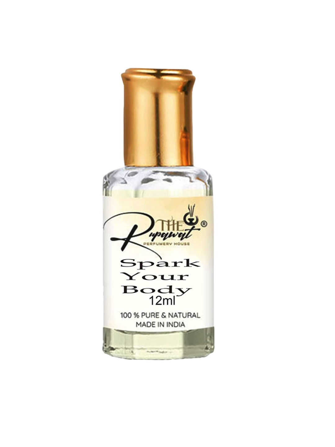 

THE RUPAWAT Perfumery House Spark Your Body Natural & Alcohol Free Attar - 12 ml, Transparent