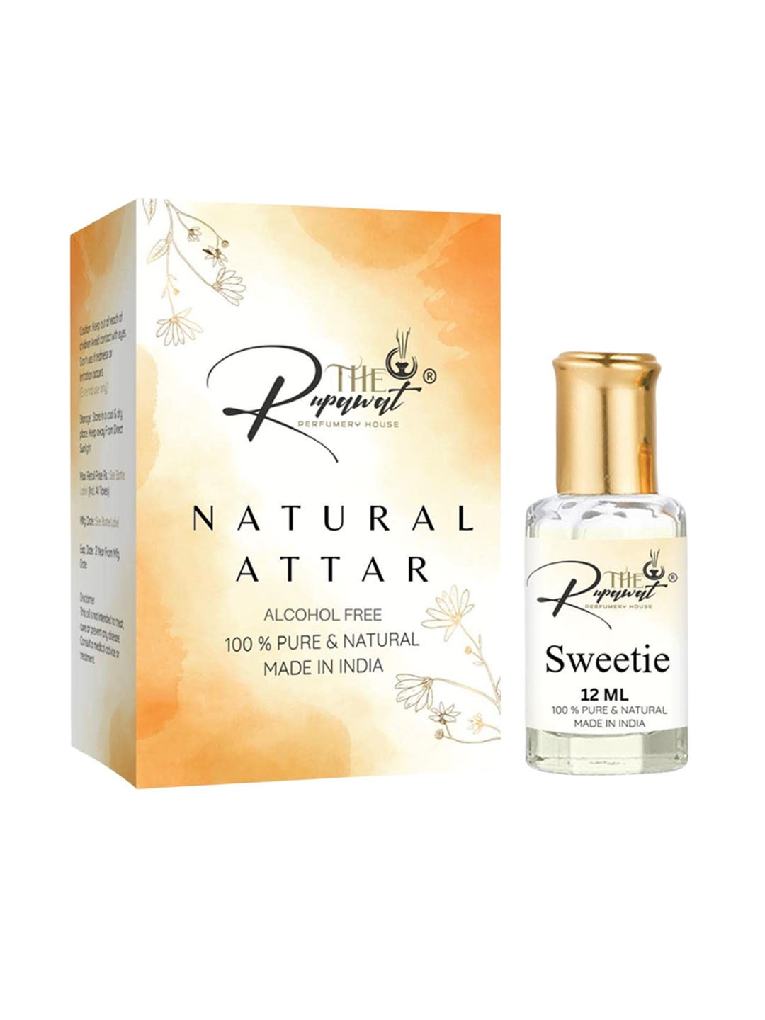 

THE RUPAWAT Perfumery House Sweetie Natural & Alcohol-Free Attar - 12 ml, Transparent